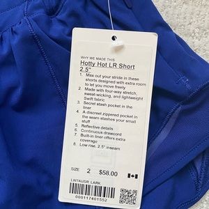 Lulu lemon hotty hot short